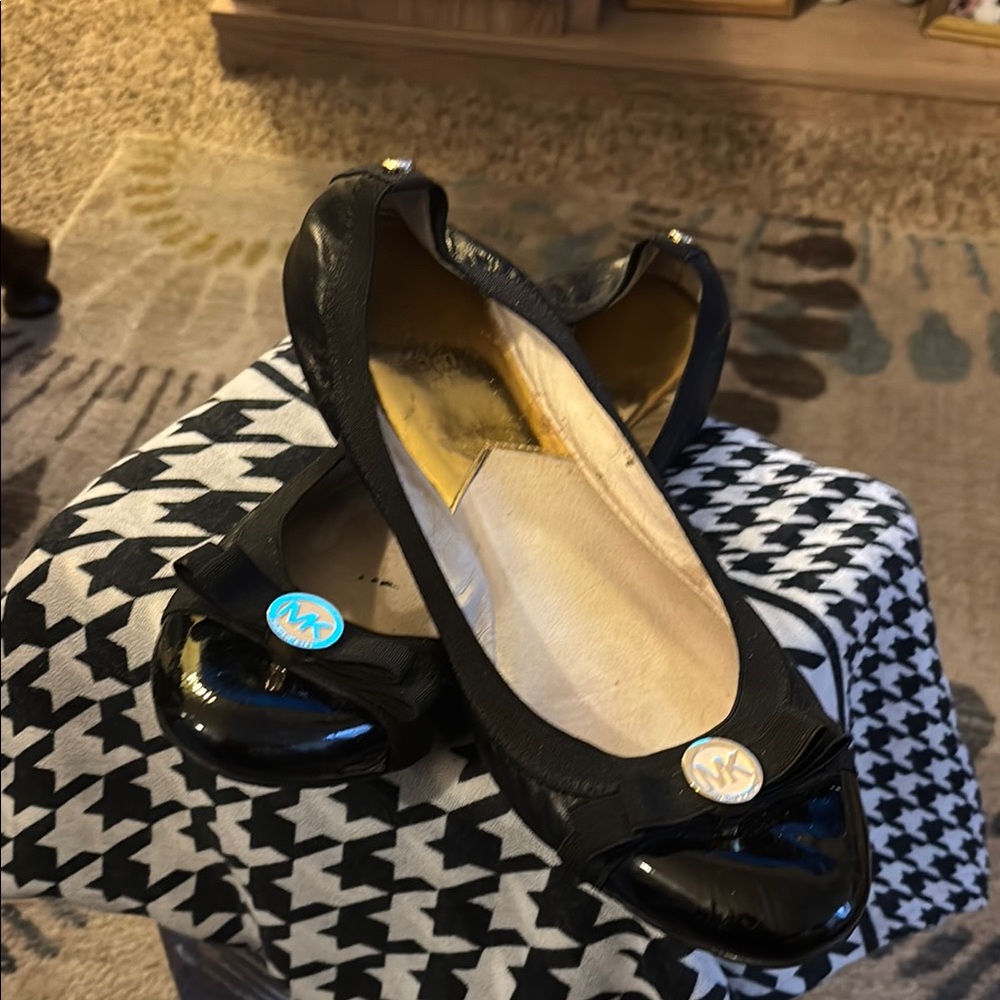 Michael Kors Black Ballet Flats